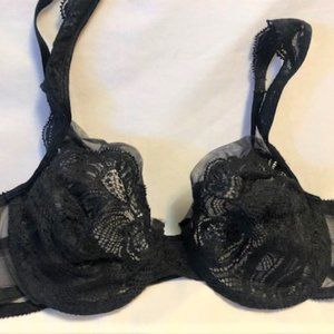 Vintage Christian Dior Black Lacy Bra